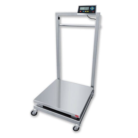 Mobile Wiegestation mit Plattformwaage ADE MWS-VSL+STAN07 mit Akku | Höchstlast: 60 oder 150 kg | optional mit Eichung