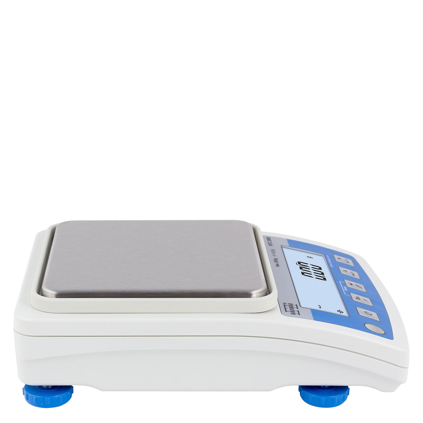 Präzisionswaage RADWAG WTC | Höchstlast: 200 g / 600 g / 2000 g / 3100 g | Ziffernschritt: 0,001 / 0,01 / 0,1 g | Diagonal