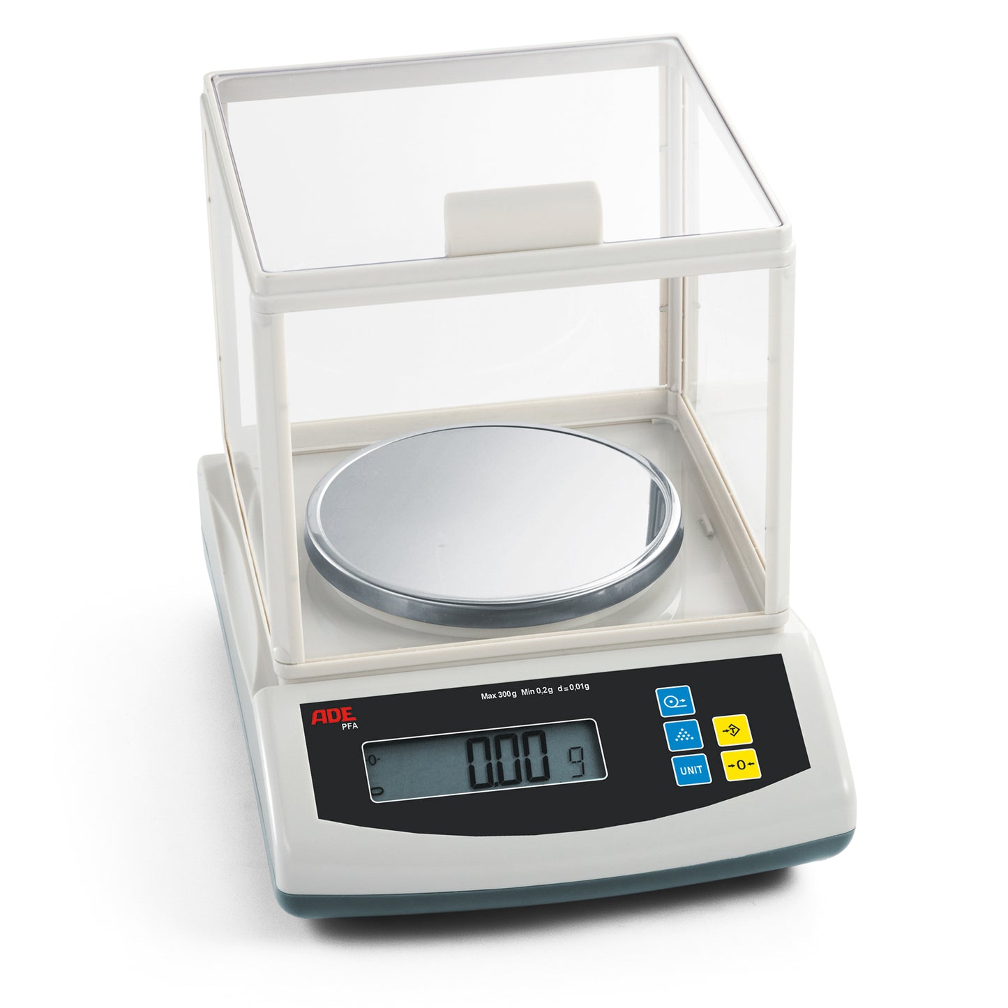 Präzisionswaage mit Feinteilung ADE PFA | Höchstlast: 1.000/3.000/6.000 kg - mit Windschutz