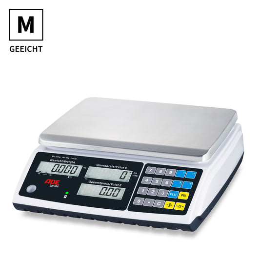 Geeichte Ladenwaage ADE LW300 | inkl. Eichkosten | Höchstlast: 6 / 15 / 30 kg