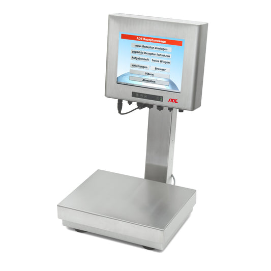 Rezepturwaage Rezeptura | inkl. Software und 15"-Touch-Monitor | Höchstlast: 30 kg / von vorne rechts