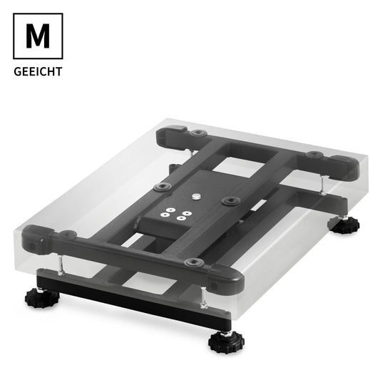 Geeichte Plattformwaage ADE VSL3+STAN07 | inkl. Anzeige im Edelstahlgehäuse | Höchstlast: 30/60/150 kg | Ziffernschritt: 10/20/50 g | Untergestell Stahl lackiert