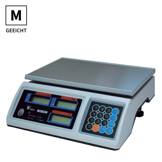 Preisrechnende Ladenwaage geeicht DIGI DS700 | Höchstlast: 6 kg / 15 kg / 30 kg