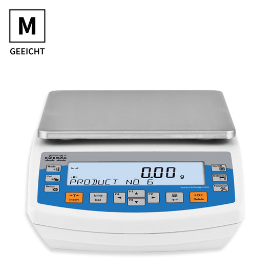 Geeichte Präzisionswaage RADWAG PS 2100.R2 | inkl. Eichkosten | Höchstlast 2100 g