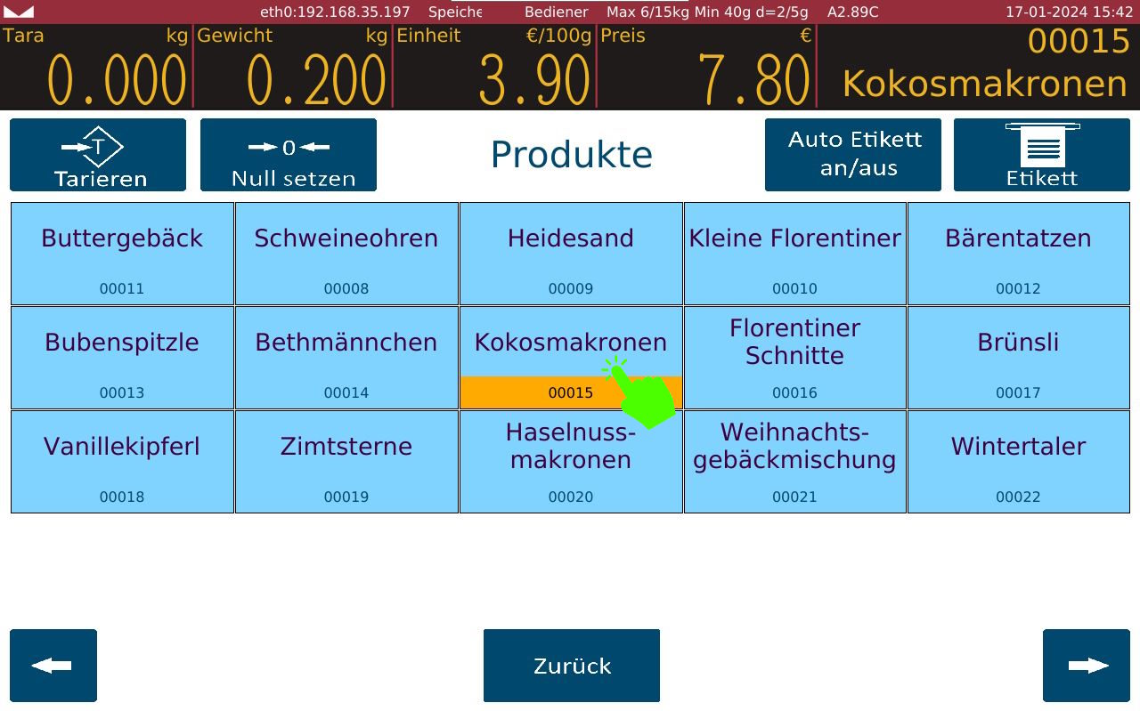 Etikettierwaage, Etikettenwaage ADE EWD100 | Höchstlast: 3/6 kg und 6/15 kg | Inklusive PC-Software | geeicht