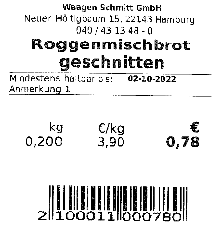 Etikettierwaage, Etikettenwaage ADE EWD100 | Höchstlast: 3/6 kg und 6/15 kg | Inklusive PC-Software | geeicht