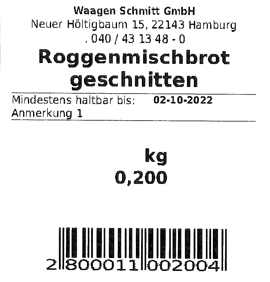 Etikettierwaage, Etikettenwaage ADE EWD100 | Höchstlast: 3/6 kg und 6/15 kg | Inklusive PC-Software | geeicht