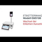 Etikettierwaage, Etikettenwaage ADE EWD100 | Höchstlast: 3/6 kg und 6/15 kg | Inklusive PC-Software und Grundprogrammierung | geeicht