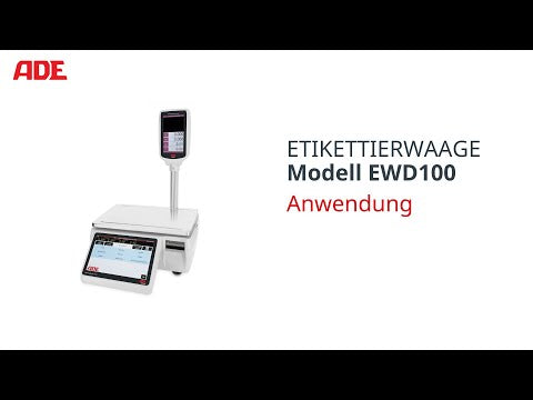 Etikettierwaage, Etikettenwaage ADE EWD100 | Höchstlast: 3/6 kg und 6/15 kg | Inklusive PC-Software und Grundprogrammierung | geeicht