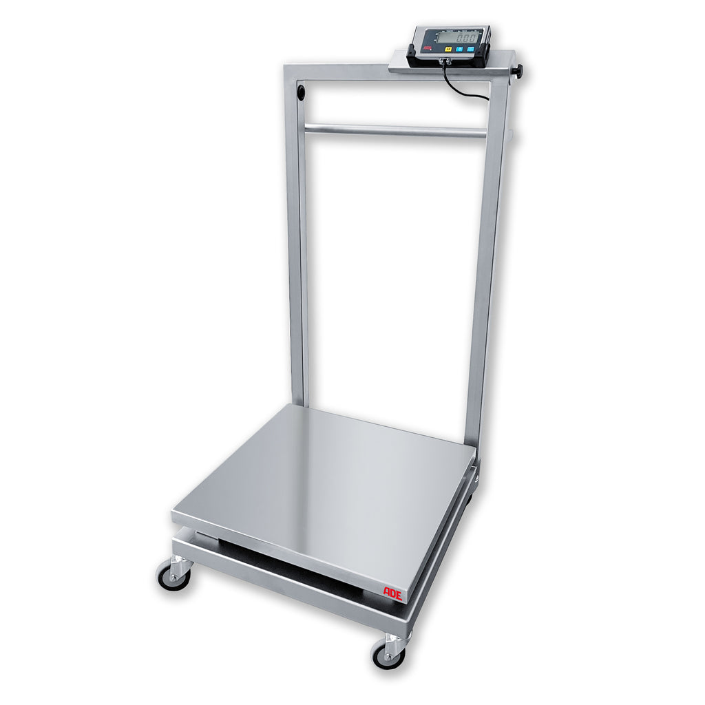 Mobile Wiegestation + ADE EHQ2 | Höchstlast: 60 / 150  kg | Ziffernschritt: 20 / 50 g