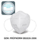 Atemschutzmaske KN95 | 25 Stück | GB2626-2006 zertifiziert | 4-lagig | mit Ohrschlaufen | Prüfnorm GB2626-2006